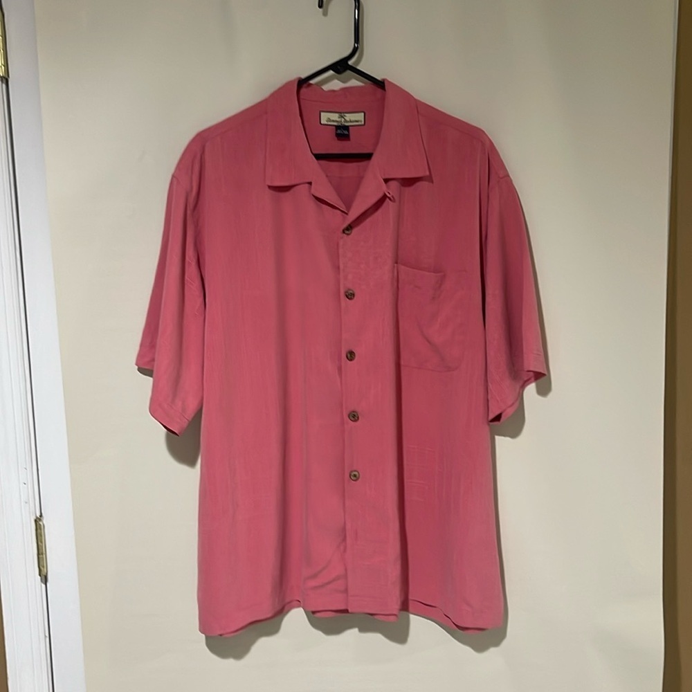 Tommy Bahama Pink Casual Button Down Shirt